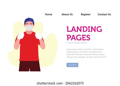 Illustration concept of delivery services
