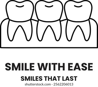 Illustration in concept of Dental Clinic and Dentist in line style