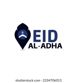 Illustration of concept Eid Al Adha. great for greeting card, logo and icon
