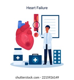 Illustration Concept Heart Failure Disease