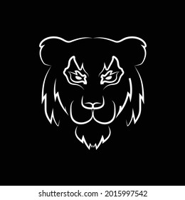 Illustration of concept lion. great for logo and icon
