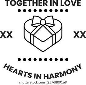 A illustration in the concept of Love and Valentine in line drawing style