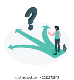 ilustración del concepto de elección