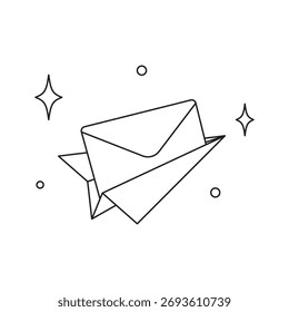 Concepto de ilustración para la entrega de mensajes