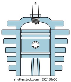 Illustration of the concept motor engine icon