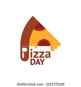 Illustration of concept National Pizza Day. great for greeting card, banner or poster