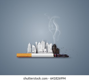 Illustration of concept no smoking day world ,31 May