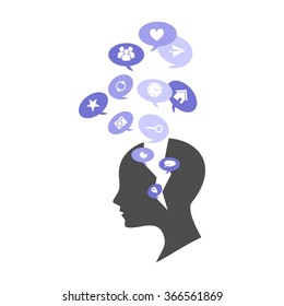 illustration - concept - on the subject of high technology and intelligence.
