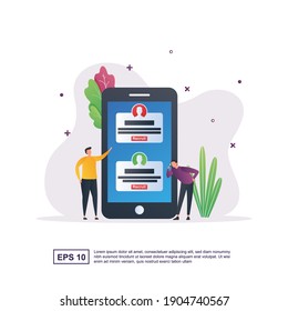 Illustration concept of recruitment agency to look for new candidates in any field.