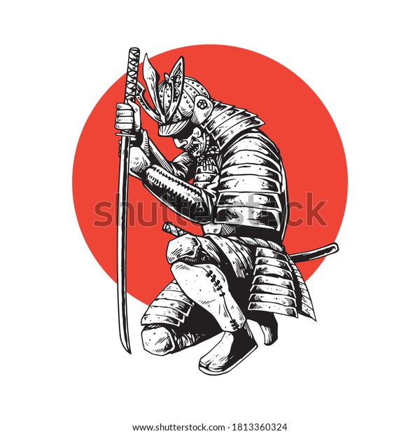 illustration concept of\
samurai warrior 