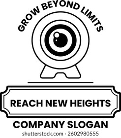 An Illustration in the concept of security camera in line style