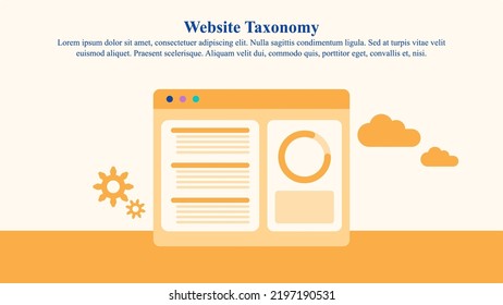 Illustration Concept Of Website Taxonomy. 