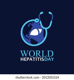 Illustration of concept World Hepatitis Day. great for greeting card, logo and icon