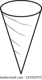 the illustration of a cone