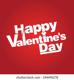 Illustration congratulation on valentine's day. Vector