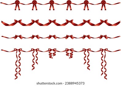 Illustration of connected ribbon lines