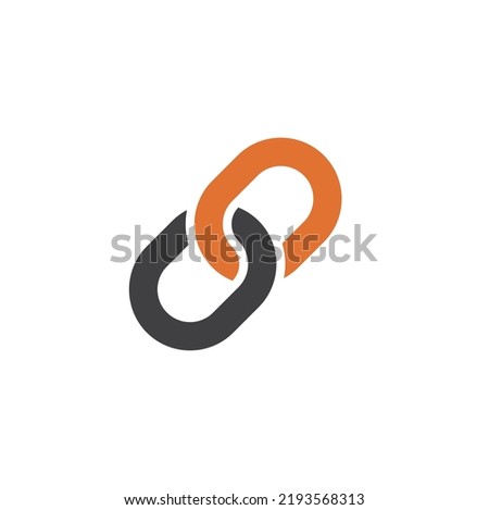 illustration of connected symbol, vector art.