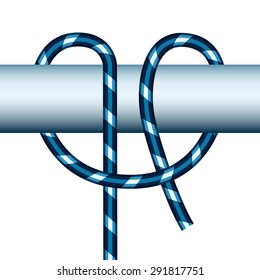 Illustration of the connecting tether knot