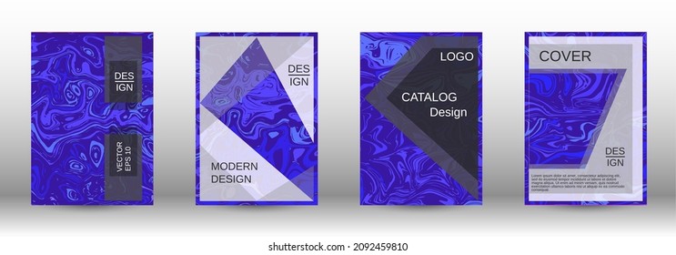 La ilustración, que consiste en líneas borrosas, círculos. Plantilla para el diseño de su negocio.