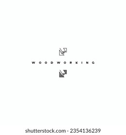 

an illustration consisting of an image of a chisel plowing a tree and the inscription "woodworking"