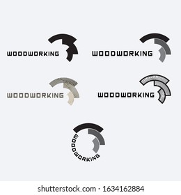 illustration consisting of an image of a cut piece of wood and metal as a symbol or logo