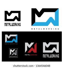 

an illustration consisting of an image of the letters "M" and "W" and the inscription "metalworking" in the form of a symbol or logo