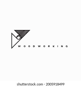 
illustration consisting of an image of a piece of wood and the inscription "woodworking" in the form of a symbol or logo