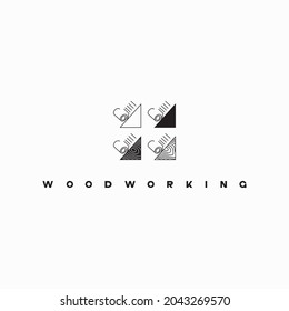 
illustration consisting of an image of a piece of wood and the inscription "woodworking" in the form of a symbol or logo