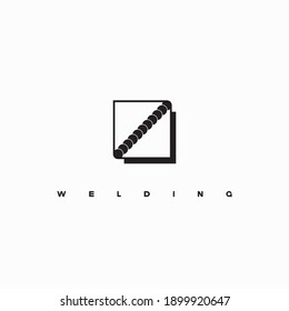 
ilustración que consiste en la imagen del perno de soldadura en forma de símbolo o logotipo