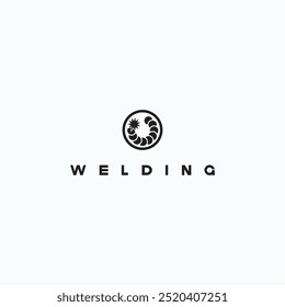 
illustration consisting of the image of the weld bead in the form of a symbol or logo