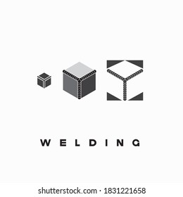 
illustration consisting of an image of a welded structure in the form of a symbol or logo