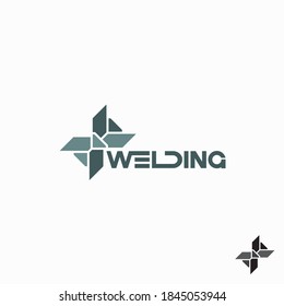 
ilustración que consiste en una imagen de una estructura soldada en forma de símbolo o logotipo