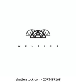 
illustration consisting of an image of a welded structure in the form of a symbol or logo