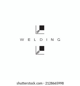 
illustration consisting of the image of the welding machine in the form of a symbol or logo