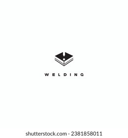 

illustration consisting of an image of the welding process in the form of a symbol or logo