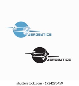 An illustration consisting of  images in the form of a sports airplane logo