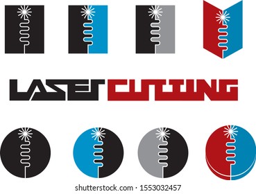 
illustration consisting of an object cut into pieces using laser cutting in the form of a symbol or logo