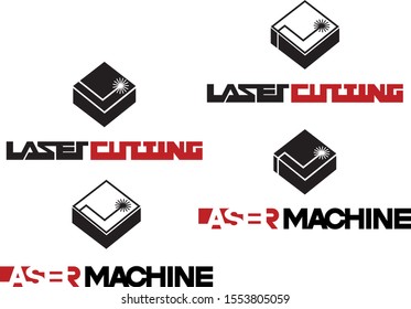 
illustration consisting of an object cut into pieces using laser cutting in the form of a symbol or logo
