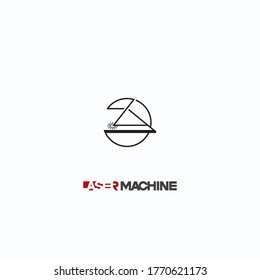 
illustration consisting of an object cut into pieces using laser cutting in the form of a symbol or logo