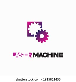 
illustration consisting of an object cut into pieces using laser cutting in the form of a symbol or logo.
