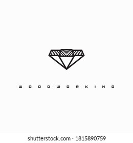 
illustration consisting of a picture of a piece of wood and the inscription "woodworking" in the form of a symbol or logo