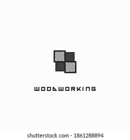 
illustration consisting of a picture of a piece of wood and the inscription "woodworking" in the form of a symbol or logo