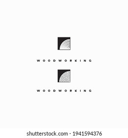 
illustration consisting of a picture of a piece of wood and the inscription "woodworking" in the form of a symbol or logo