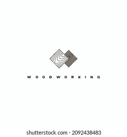
illustration consisting of a picture of a piece of wood and the inscription "woodworking" in the form of a symbol or logo
