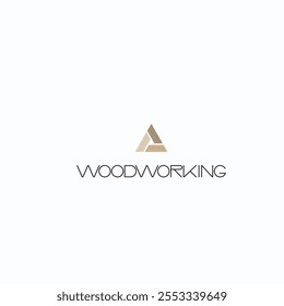 
illustration consisting of a picture of a piece of wood and the inscription "woodworking" in the form of a symbol or logo