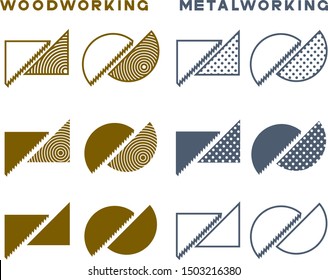 
an illustration consisting of a picture of a sawn piece of wood in the form of a symbol or logo