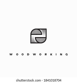 illustration consisting of a sawn log in the form of a symbol or logo