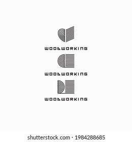 illustration consisting of a sawn log in the form of a symbol or logo