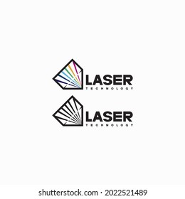 An illustration consisting of a schematic image of a prism through which light passes. Optics and laser technology
