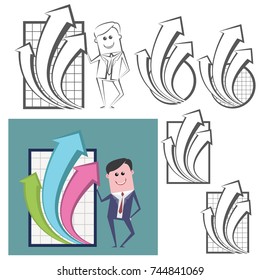 an illustration consisting of several different graphics images in the form of a symbol or logo